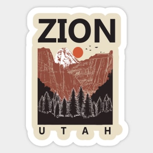 Zion National Park Sticker